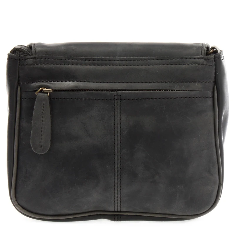 kleine Damentasche Umhängetasche Ledertasche Leder grau LE3047