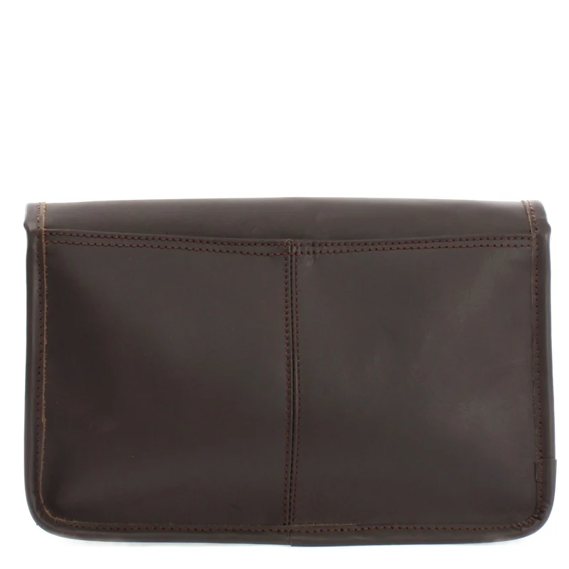 kleine Damentasche Umhängetasche Leder dunkelbraun LE3044