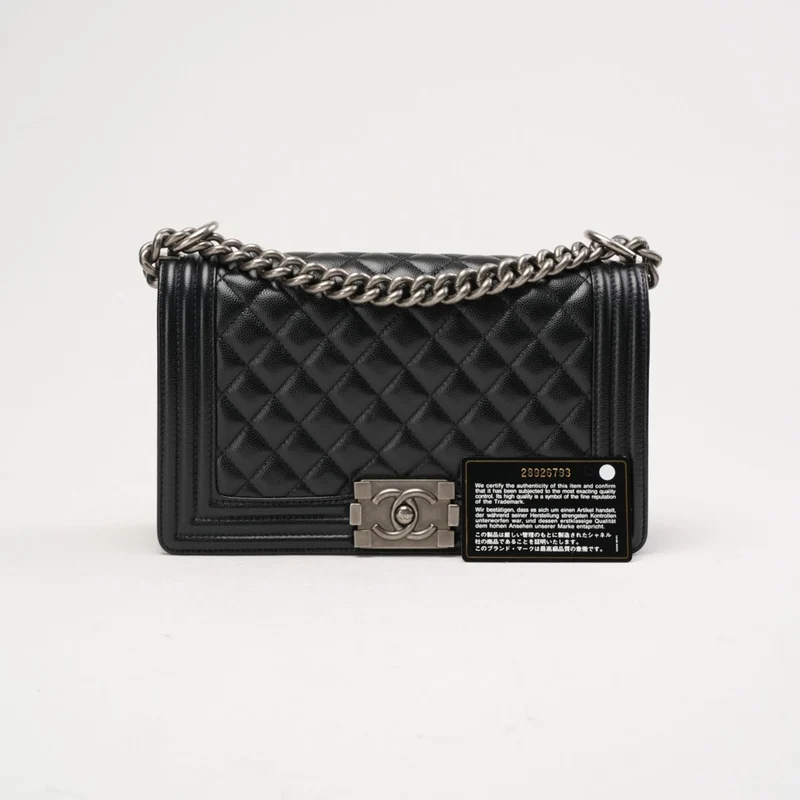 Chanel Medium Le Boy Bag Caviar Black 2020