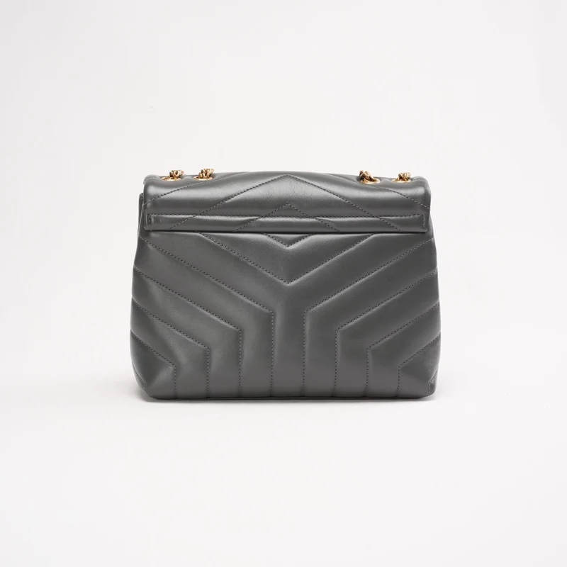 Saint Laurent Small Monogram LouLou Kalbsleder Storm 2022