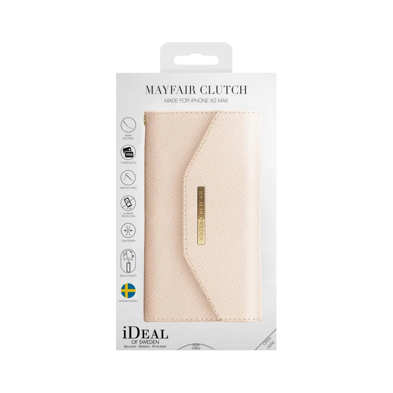 Handyclutch Mayfair Clutch iPhone XS Max - Farbe: Beige