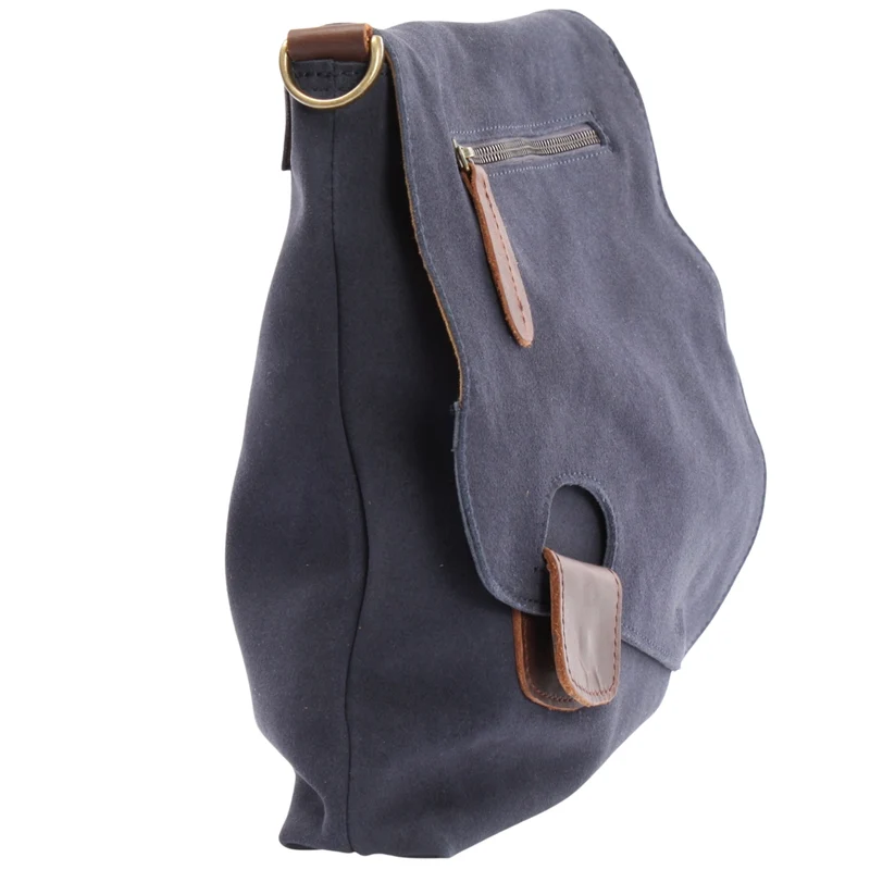 Umhängetasche Damentasche Wildleder Leder indigo blau LE3027