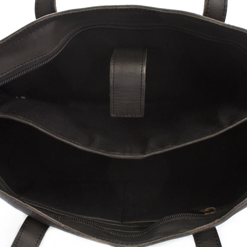 Schultertasche Damentasche DIN A4 Leder dunkelgrau LE0071