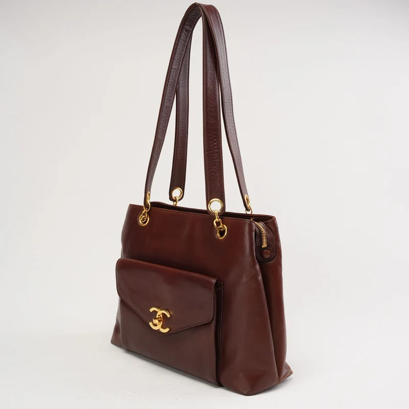 Chanel Vintage Timeless Tote, Burgunderrot, 1994