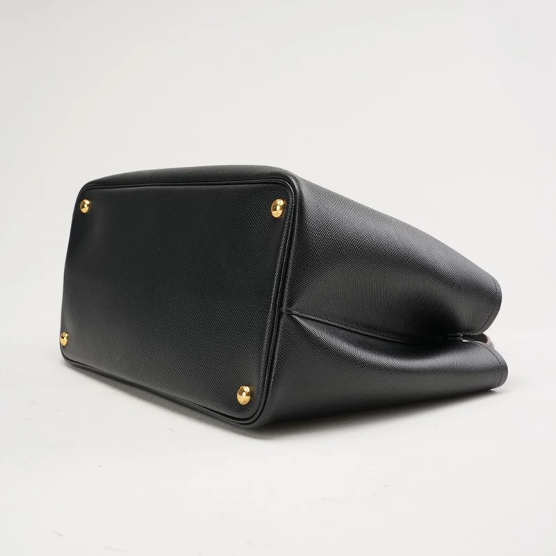 Prada Double Saffiano Medium Double Bag Schwarz