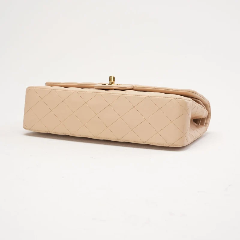 Chanel Timeless Medium Double Flap Lamb Beige 2011
