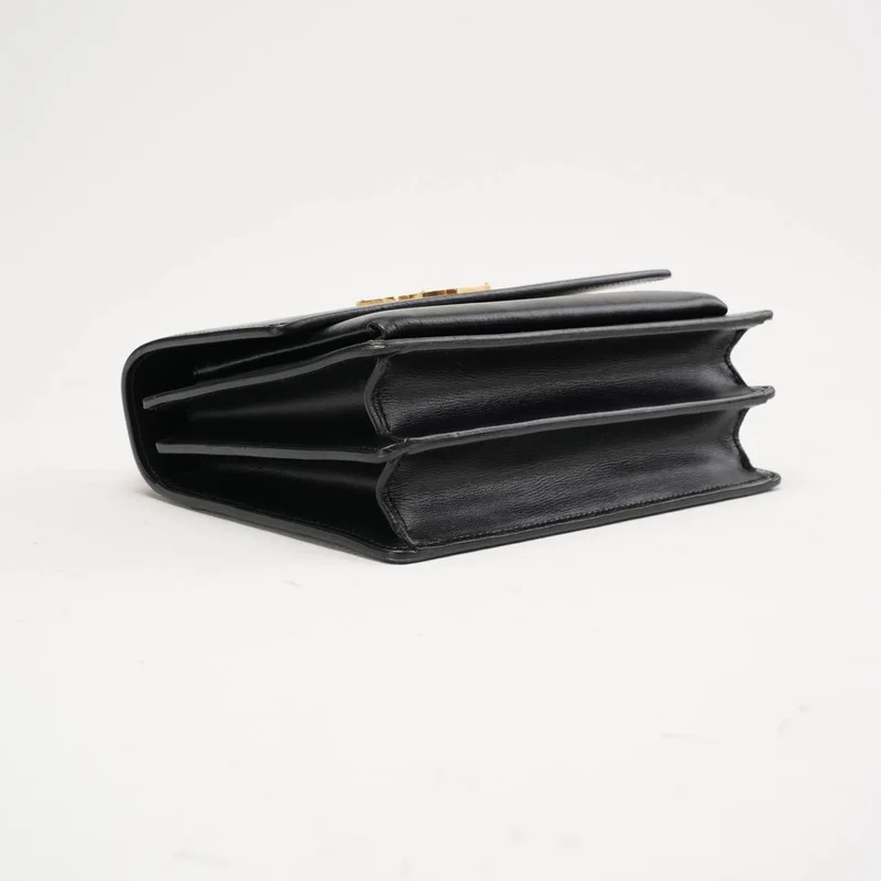 Saint Laurent Medium Monogram Sunset Kalbsleder Schwarz 2018