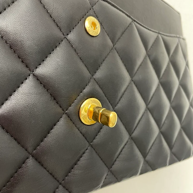 Chanel Jumbo Classic Double Flap Lamm Schwarz 2017