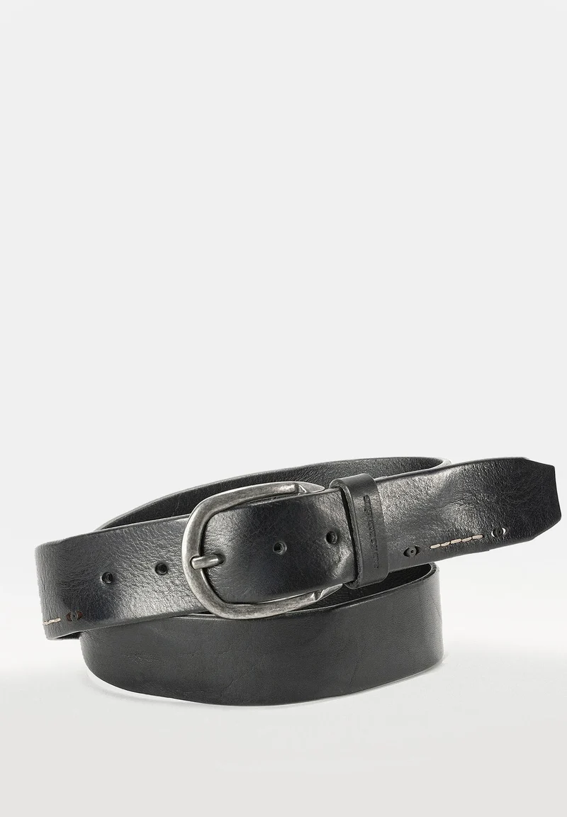 Aunts & Uncles gentle fella Herrengürtel Rindleder BK black 100cm