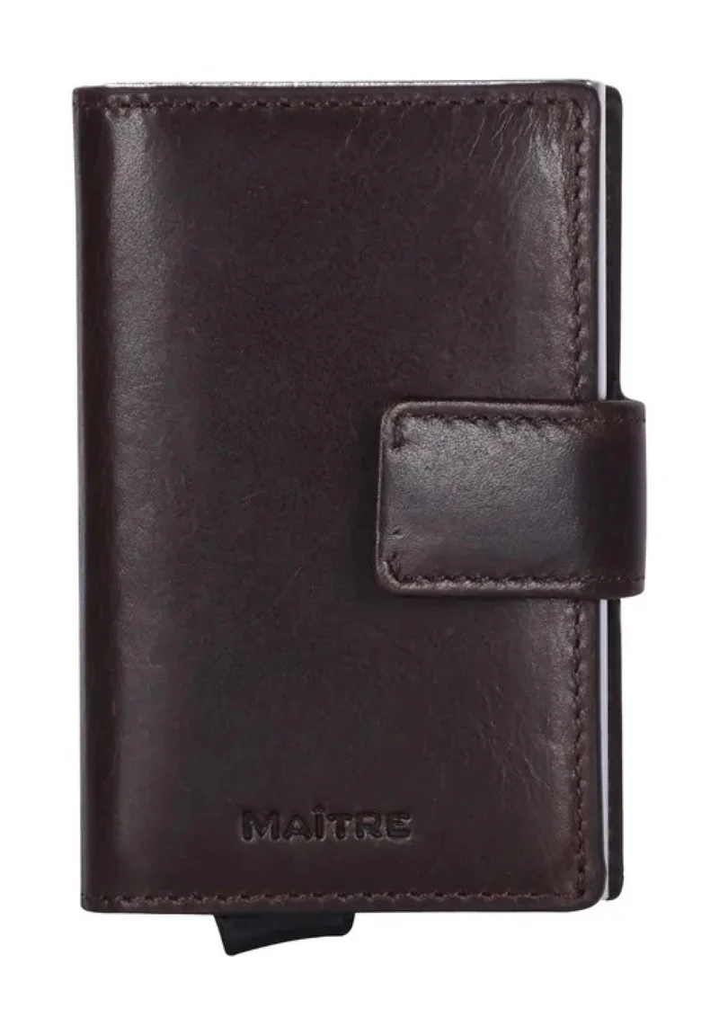Maître BIRKHEIM Kartenhalter, RFID-Schutz, Leder d. braun
