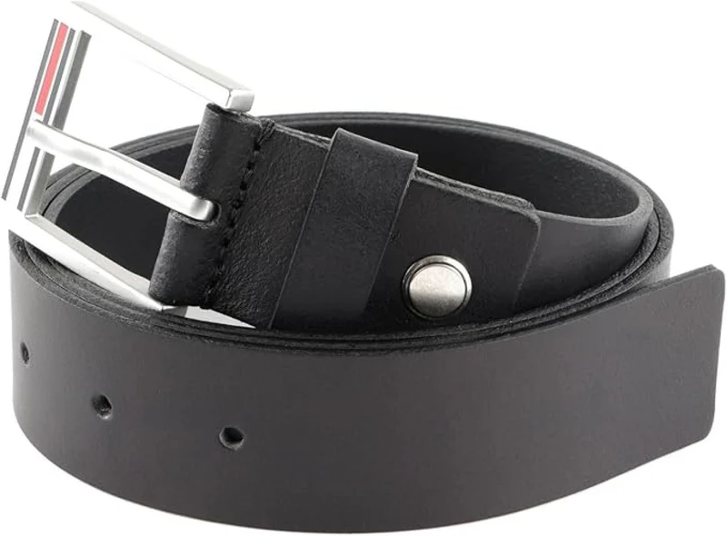 Tommy Hilfiger Gürtel TJM ESSENTIAL LEATHER Schwarz - Variante: 115 cm x 3,5 cm kürzbar