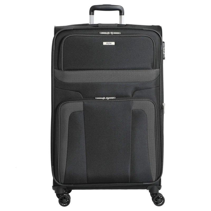 Travelite Skyline Orlando Weichgepäck Koffer L 75 cm erweiterbar Schwarz