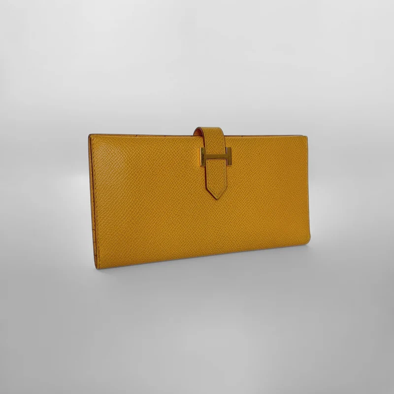 Hermès Bearn Geldbörse Epsom Leder