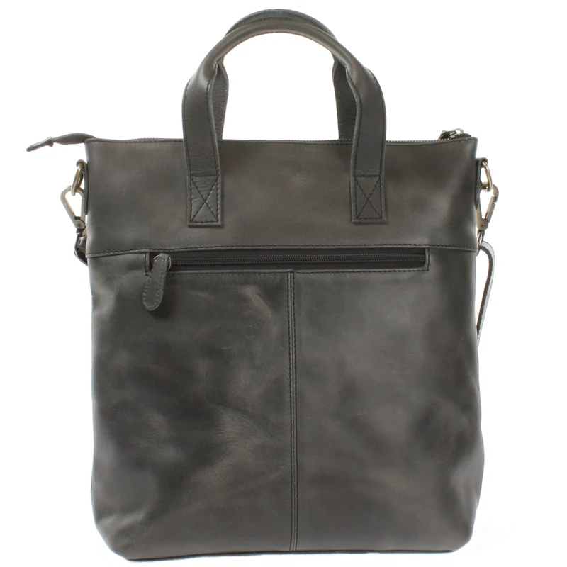 Damentasche Umhängetasche Ledertasche Leder dunkelgrau LE0068