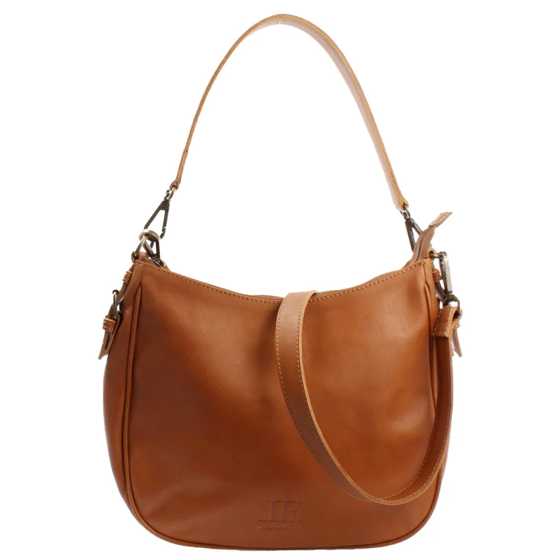 Schultertasche Ledertasche Handtasche Leder cognac LE0063