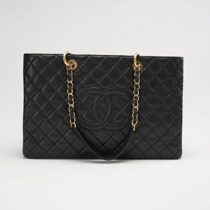 Chanel Grand Shopping Tote Schwarz GST Caviar 2014