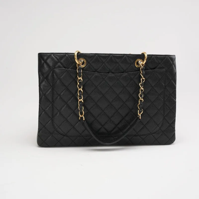Chanel Grand Shopping Tote Schwarz GST Caviar 2014
