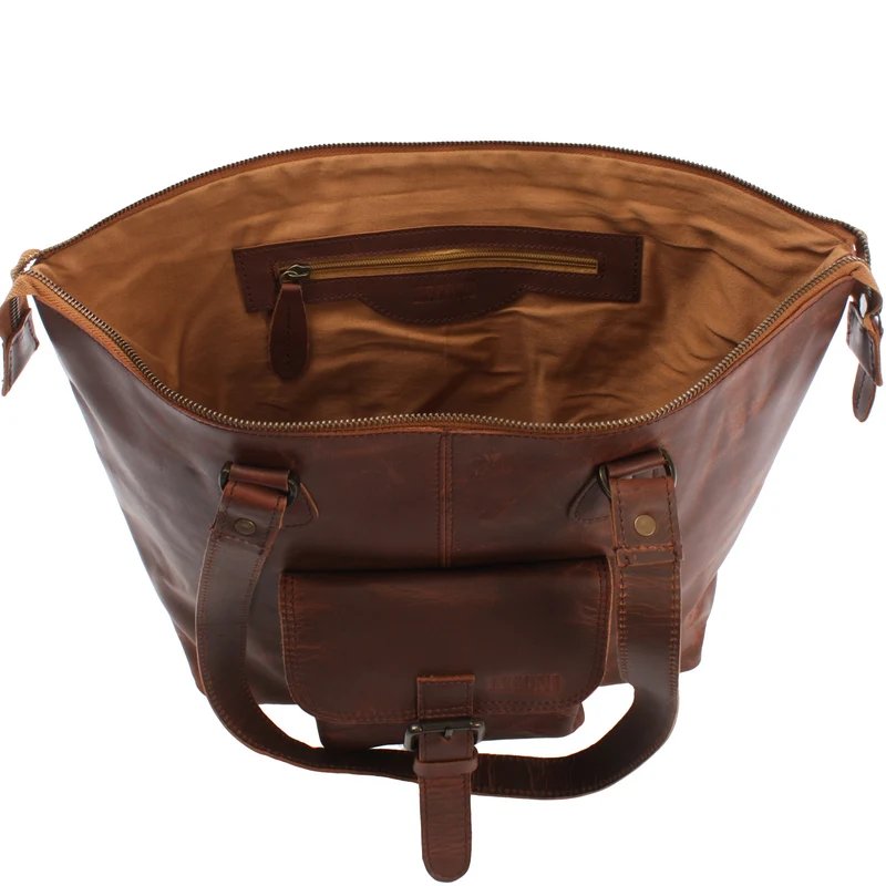 B-Ware Schultertasche Damentasche Handtasche Leder braun LE0052