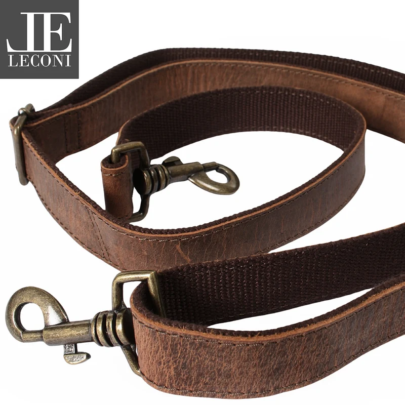 Trageriemen Gurt Schulterriemen Leder vintage-braun 150cm LEC-R5