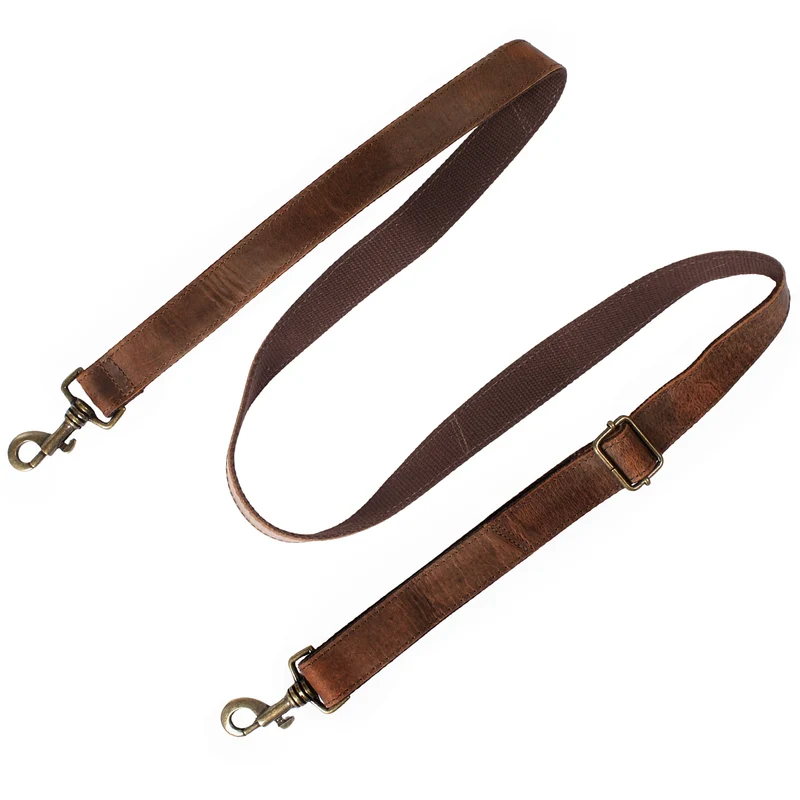 Trageriemen Gurt Schulterriemen Leder vintage-braun 150cm LEC-R5