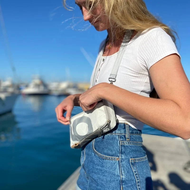 Hip bag aus Segeltuch "Nautik"