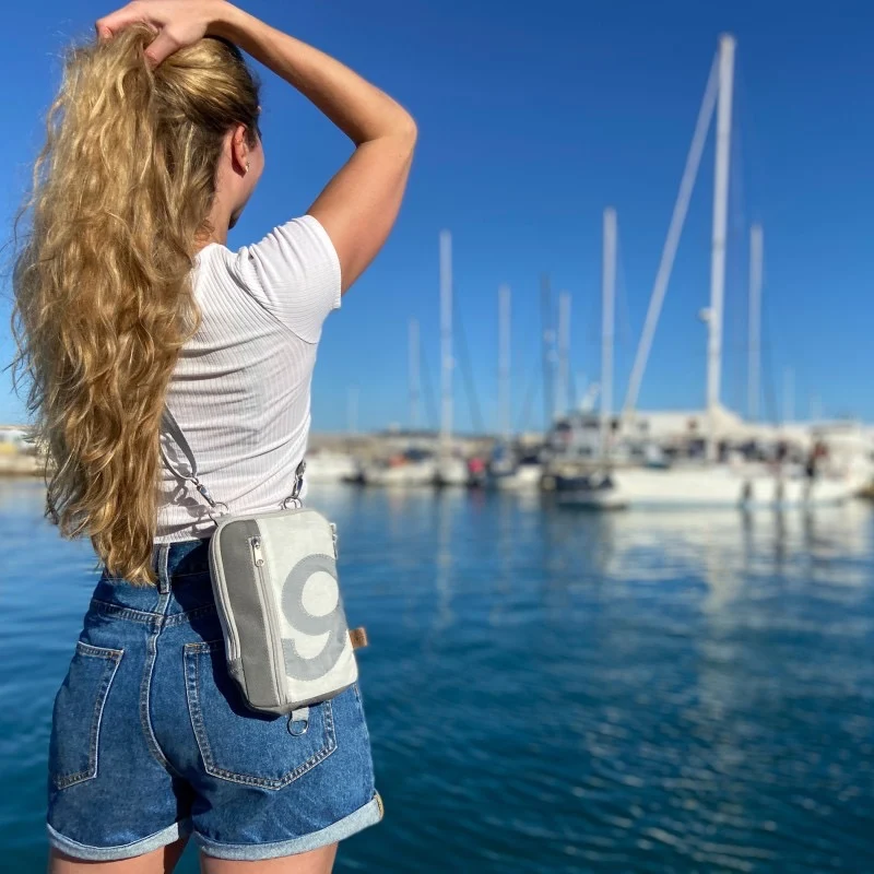 Hip bag aus Segeltuch "Nautik"