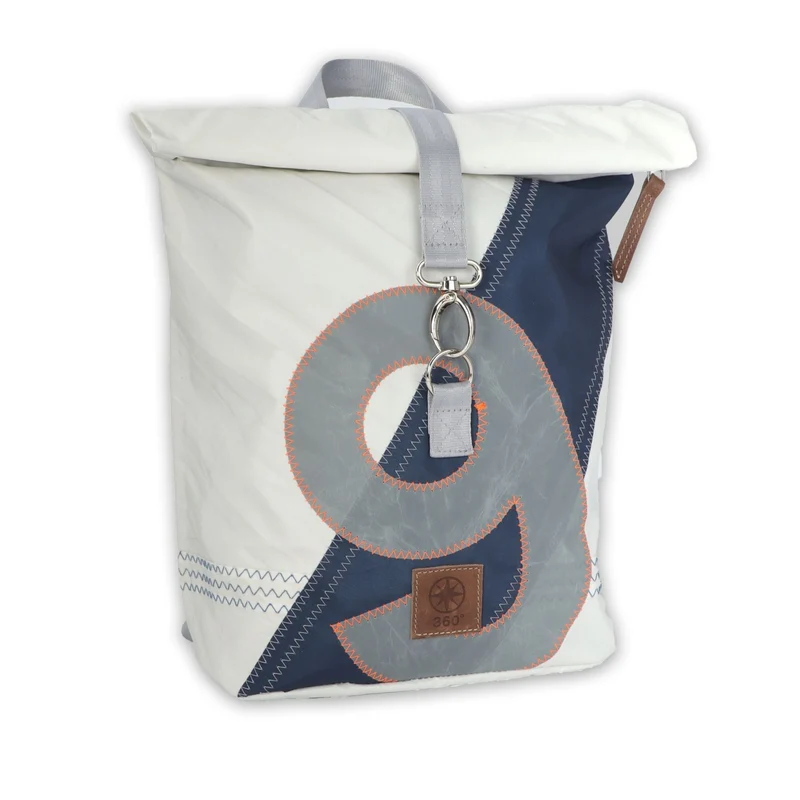 Wickeltop Rucksack "Möwe" mit Segelnummer