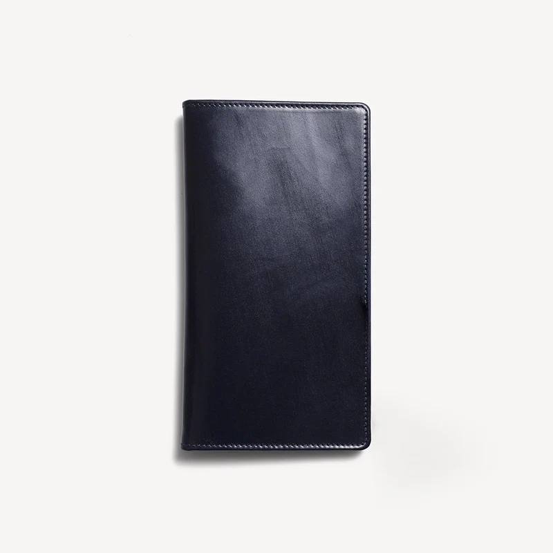 Bridle Tall Jacket Wallet - Navy