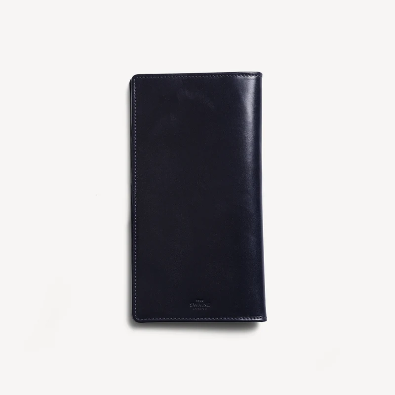 Bridle Tall Jacket Wallet - Navy
