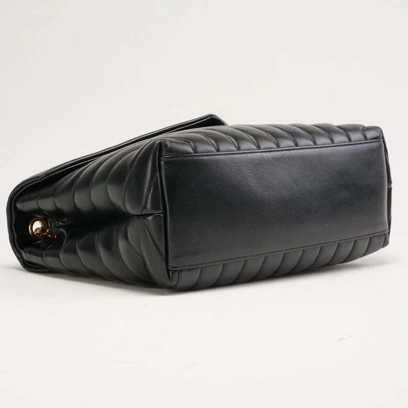 Saint Laurent Loulou Medium Leder Schwarz 2020