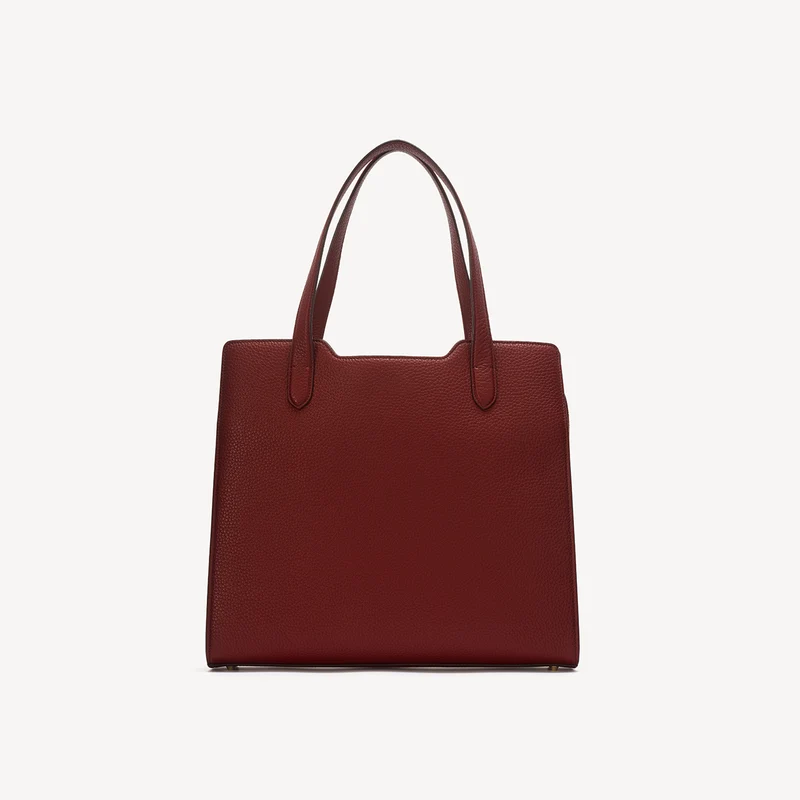 Swaine Tote - Pebble Bordeaux