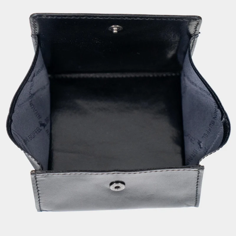 Braun Büffel COUNTRY Rindleder Geldbörse 6CS Wiener Schachtel 10 cm x 9,5 cm x 2 cm schwarz