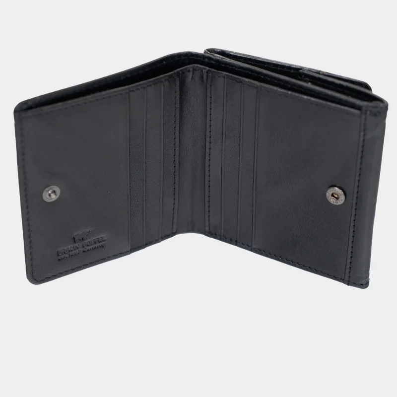 Braun Büffel COUNTRY Rindleder Geldbörse 6CS Wiener Schachtel 10 cm x 9,5 cm x 2 cm schwarz