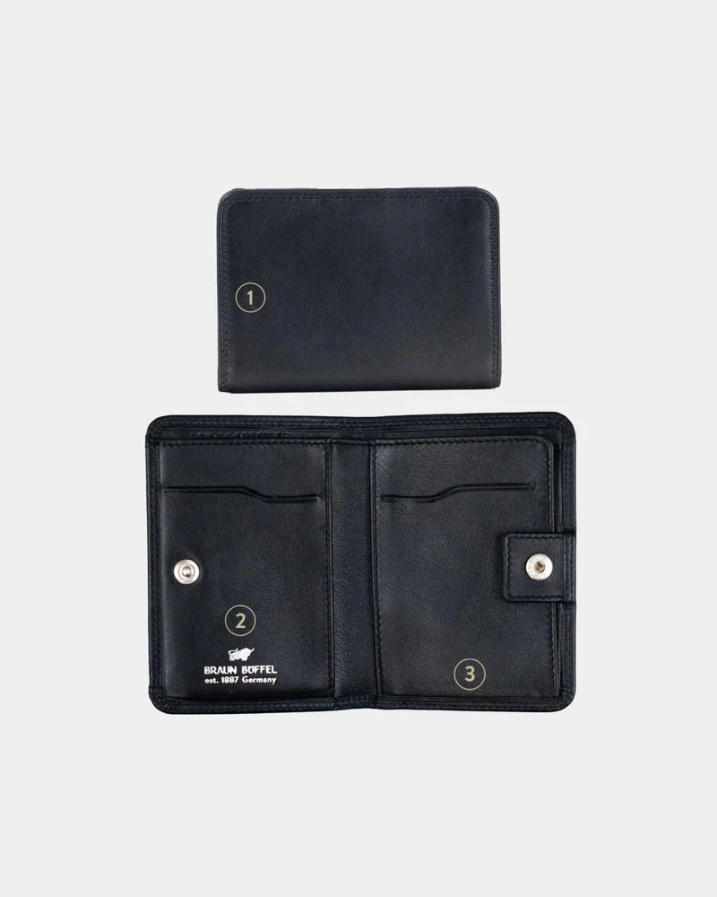 GOLF RFID Geldbörse small 2CS 10,2 cm x 7,5 cm x 2 cm schwarz