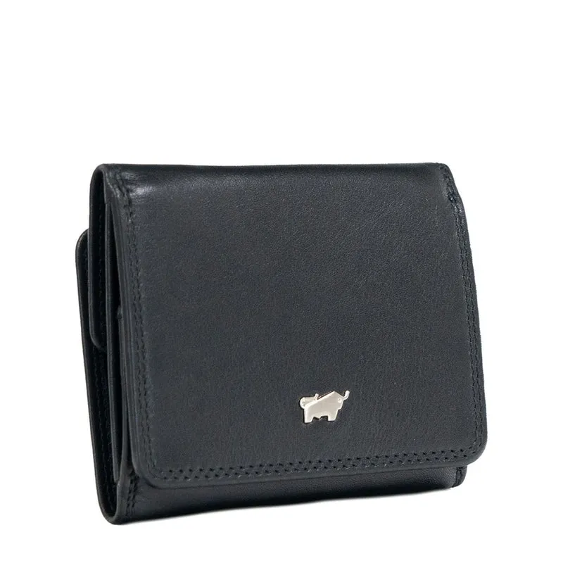 Braun Büffel Mini GOLF RFID Geldbörse Kastenbörse 2CS schwarz
