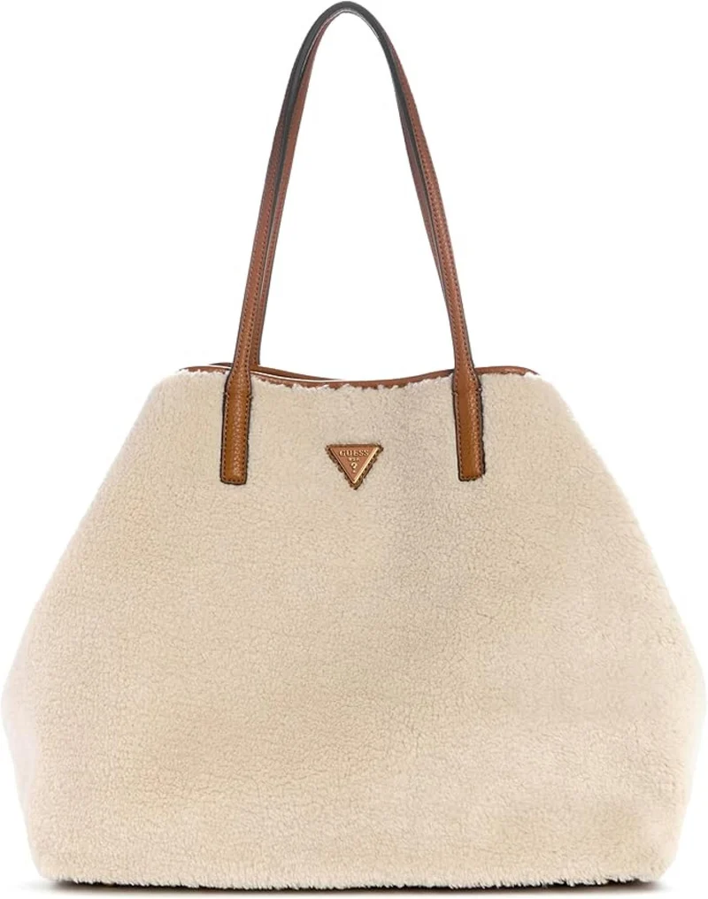 Guess VICTTORIA LARGE 2 IN 1 TOTE Natural / Cognac