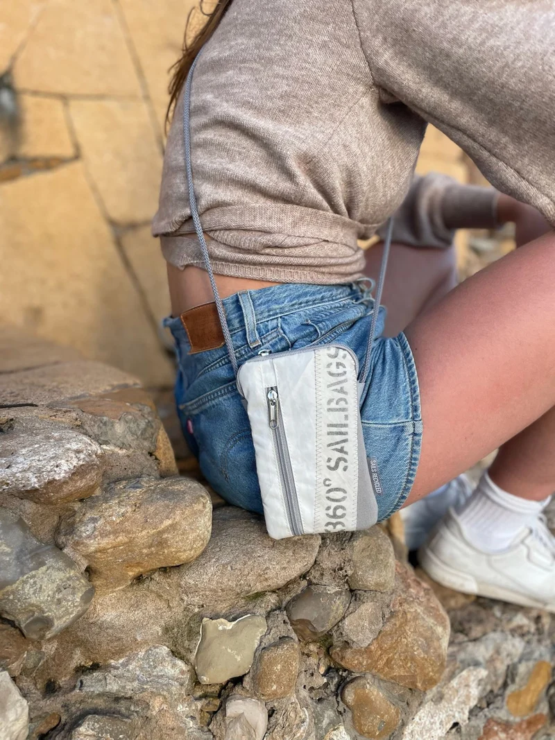 Handytasche aus Segeltuch "Nautik Lütt" Stencil Kollektion