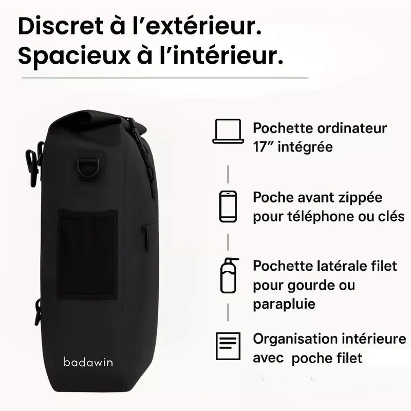 2-in-1 Fahrradtasche Ali Blau