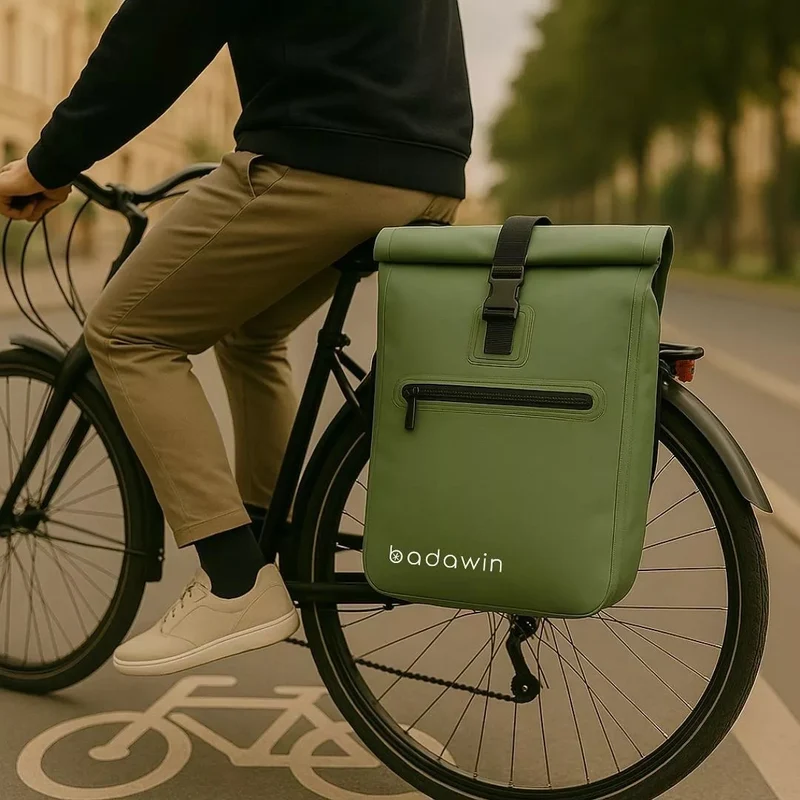 2-in-1 Fahrradtasche Ali Grün