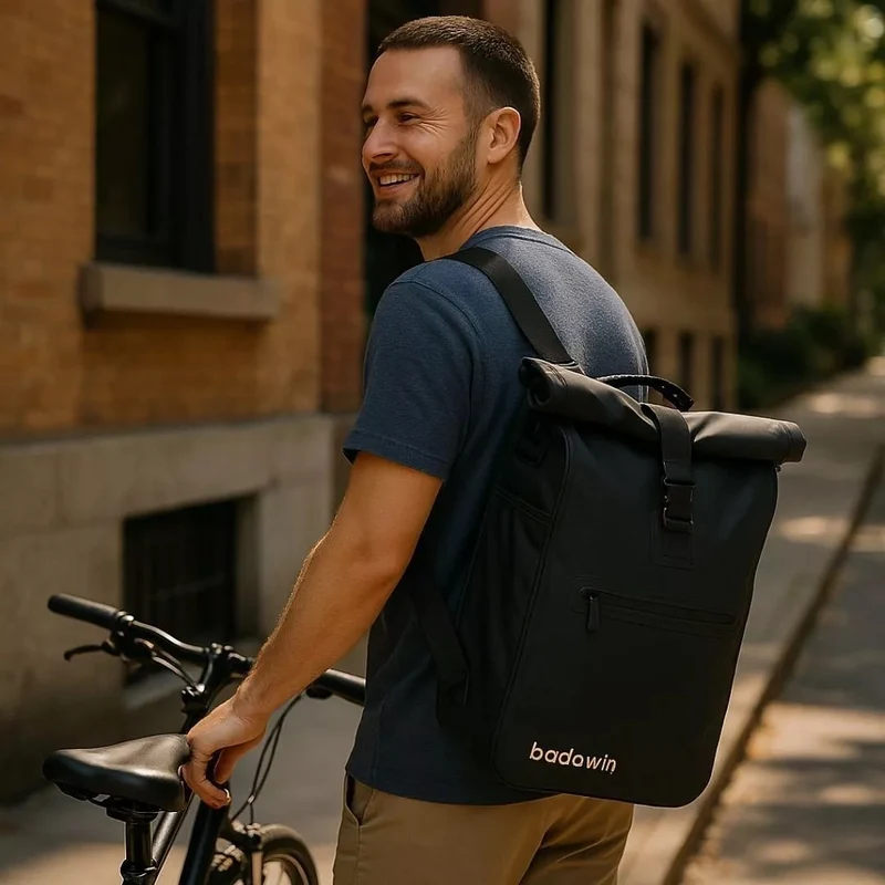 2-in-1 Fahrradtasche Ali Schwarz
