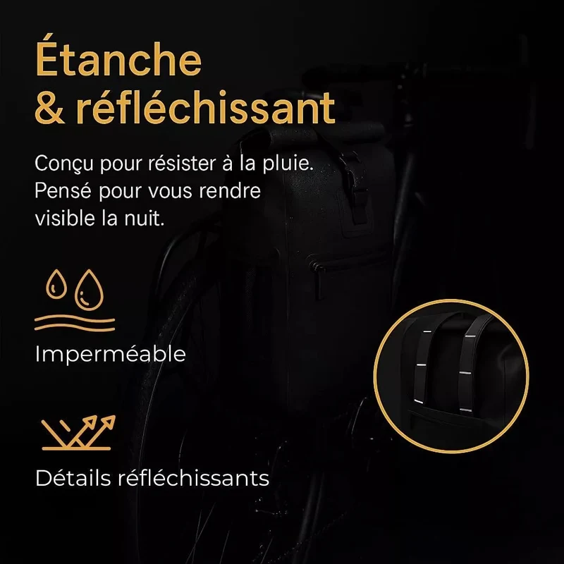 2-in-1 Fahrradtasche Ali Schwarz