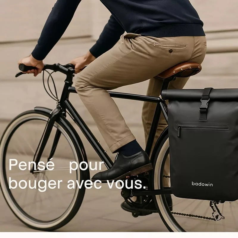 2-in-1 Fahrradtasche Ali Schwarz