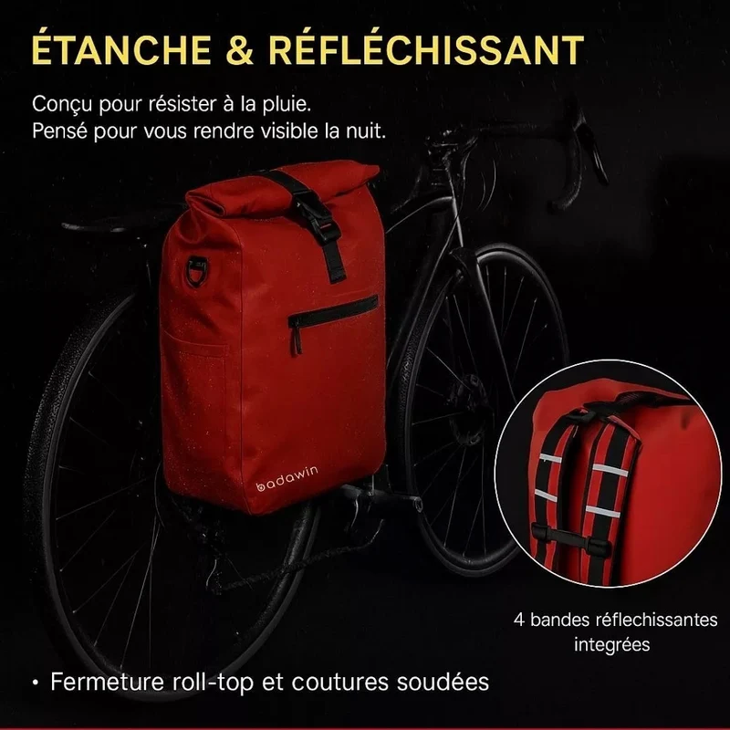 2-in-1 Fahrradtasche Ali Orange