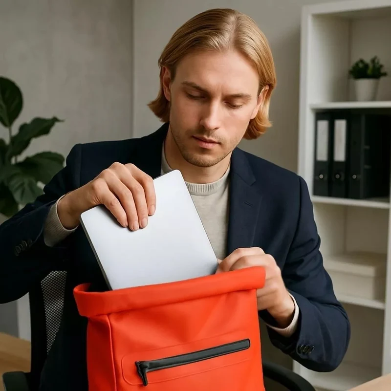 2-in-1 Fahrradtasche Ali Orange
