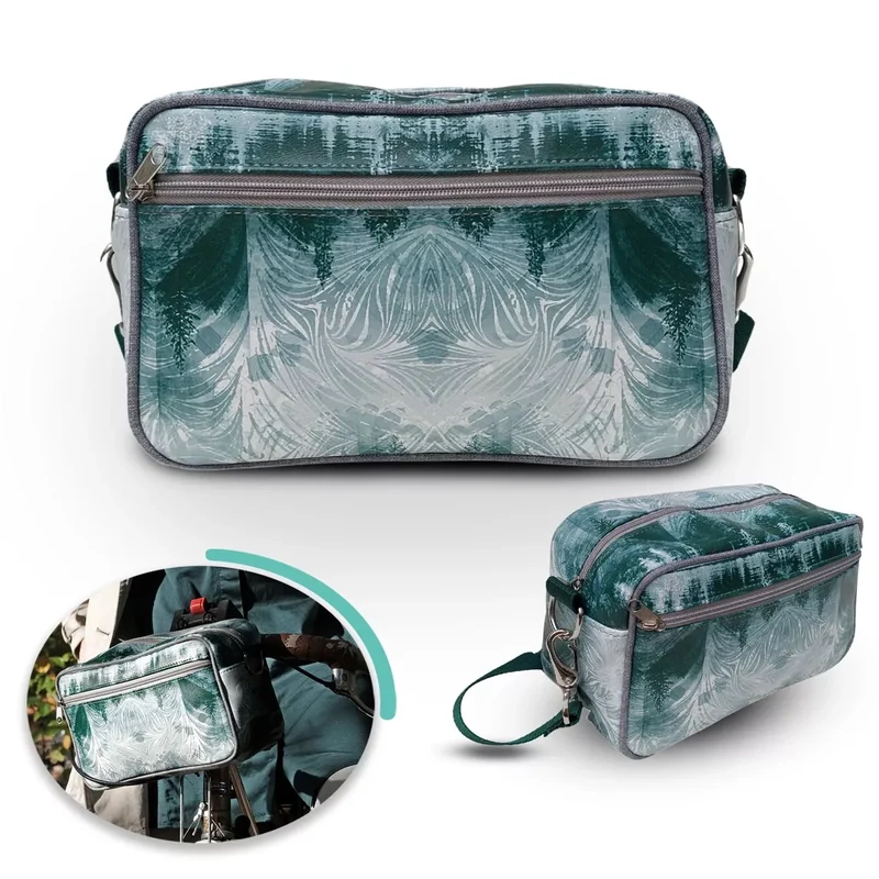 IKURI Lenkertasche Pinos – wasserdicht, Lenker & Schulter, handgefertigt