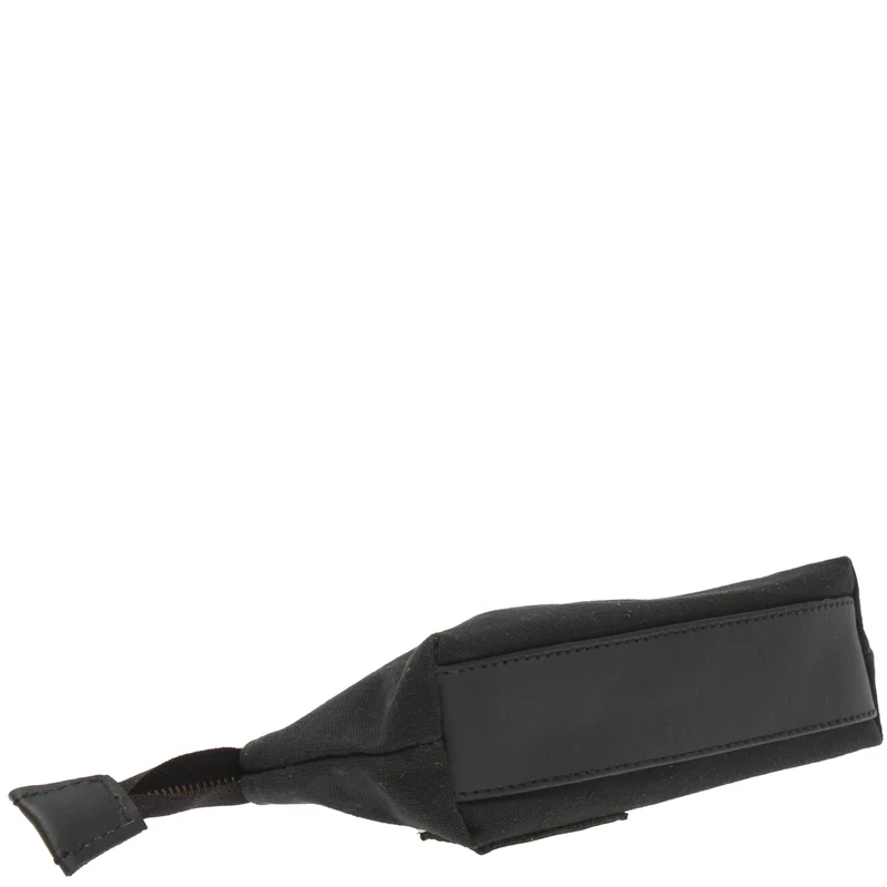 Stiftemappe Federtasche Stifteetui Federmappe Damen Herren Canvas Leder schwarz LE9026