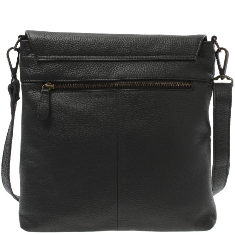 Umhängetasche Ledertasche Damen Schultertasche Leder schwarz LE3073