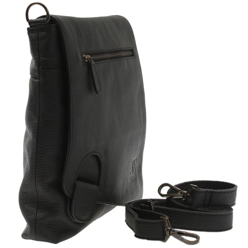 Umhängetasche Ledertasche Damen Schultertasche Leder schwarz LE3073