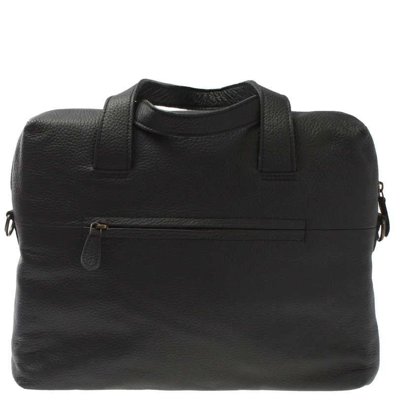 große Schultertasche Henkeltasche Shopper DIN A4 Handtasche Damen Leder schwarz LE0059