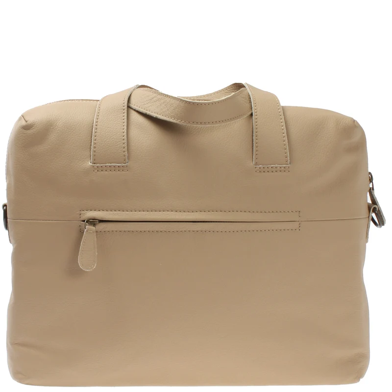 große Schultertasche Henkeltasche Shopper DIN A4 Handtasche Damen Leder sand LE0059